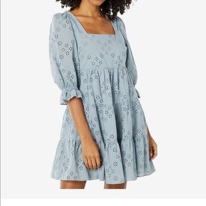 Madewell eyelet blue flower dress